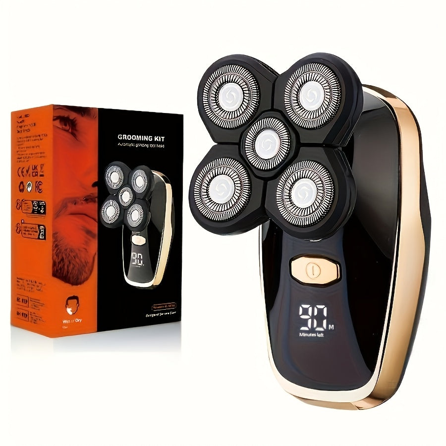 Palm-Size Multi-Rotary Electric Shaver with Display in 5D, 7D and Type A Checkout Styles Pictured — image 18