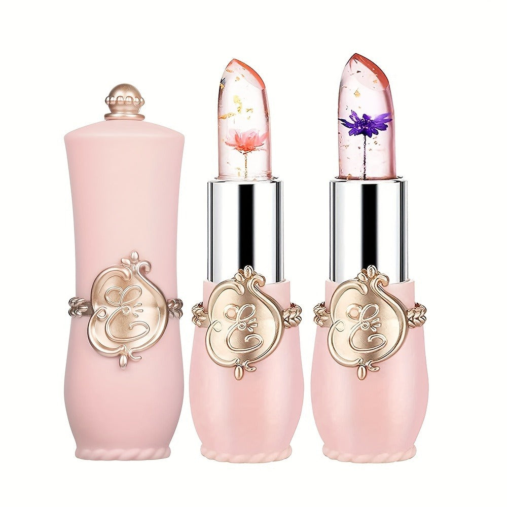 Lipstick Set, 12-Piece Flower-Core Jelly Collection with Pink-and-Black or Black-and-Black Case Options — image 7