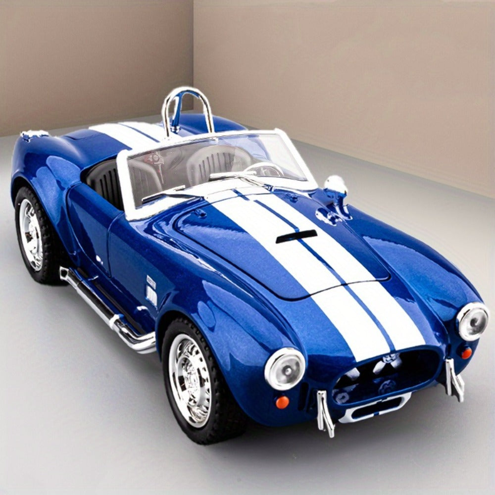 Shelby Cobra 1:22 Scale Zinc Alloy Diecast Model Car, Collector-Grade Exhibition-Quality Replica with Openable Doors — image 