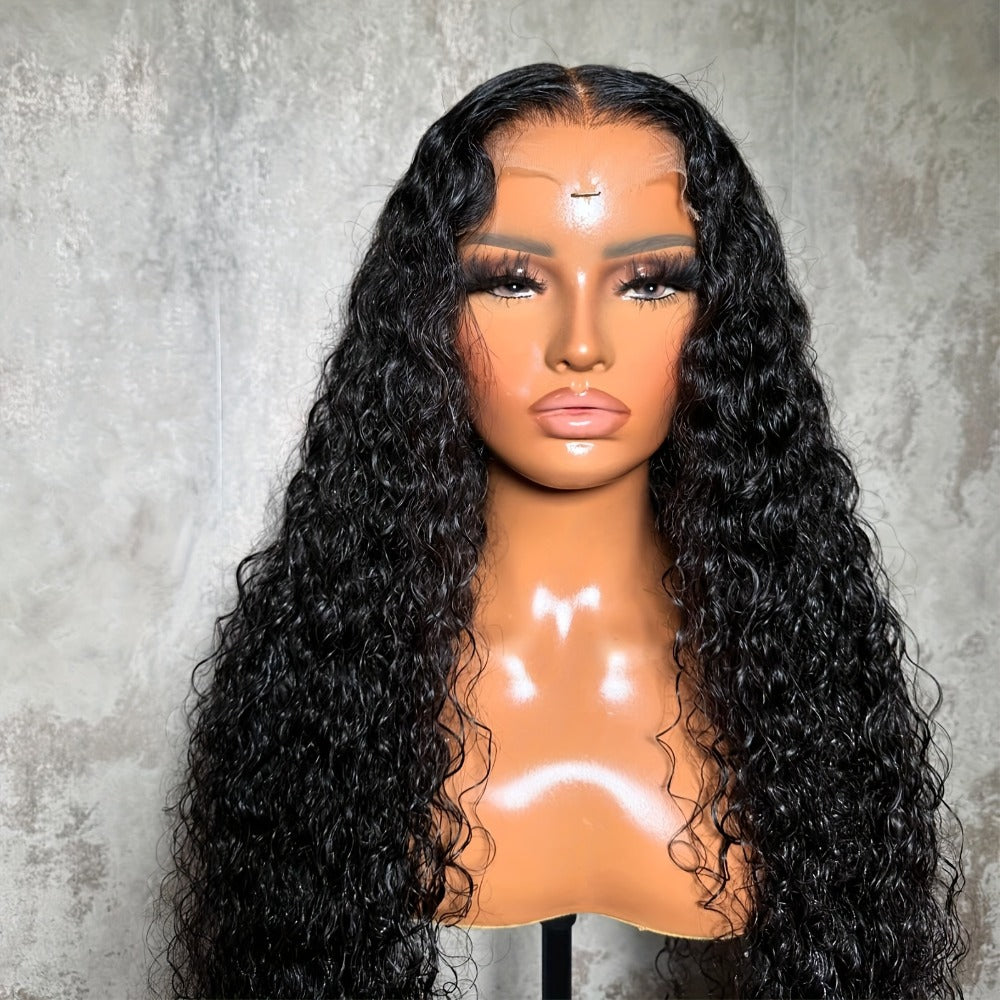 Lace Front Wig 28in Deep Curly Synthetic Style with 13x4 Lace, 180% Density and Black or Hot Pink Color — image 8