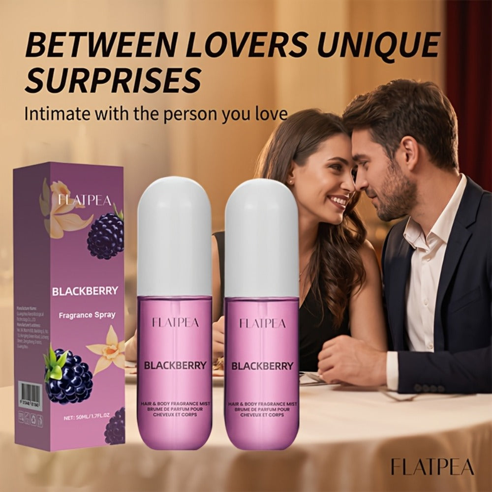 Eau de Toilette Vanilla Blackberry 50ml Body and Hair Fragrance Spray in Single or Two-Pack Options — image 2