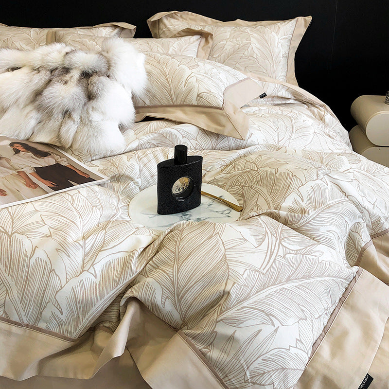 Long-staple Cotton Printed Four-piece Bedding Set Cotton Bedding