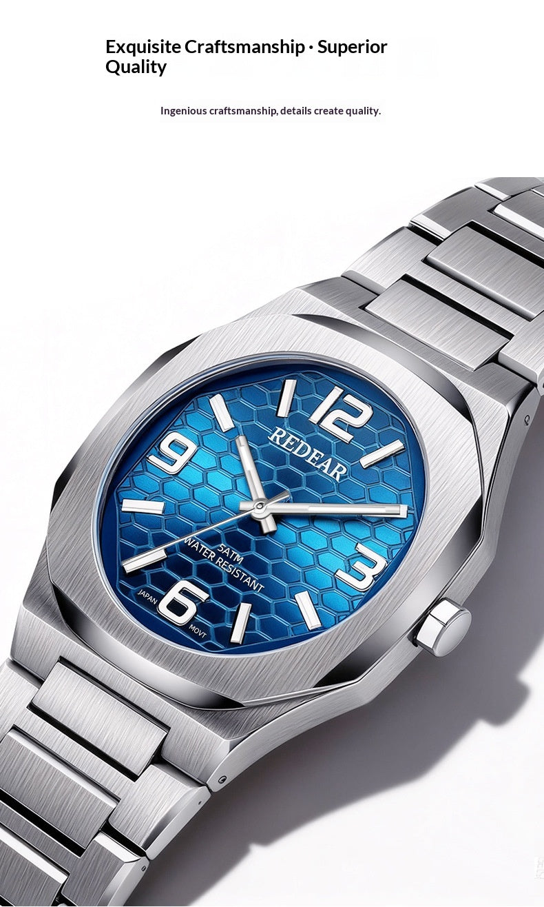 Mens Watch With Japanese Movement Non-mechanical Water-resistant