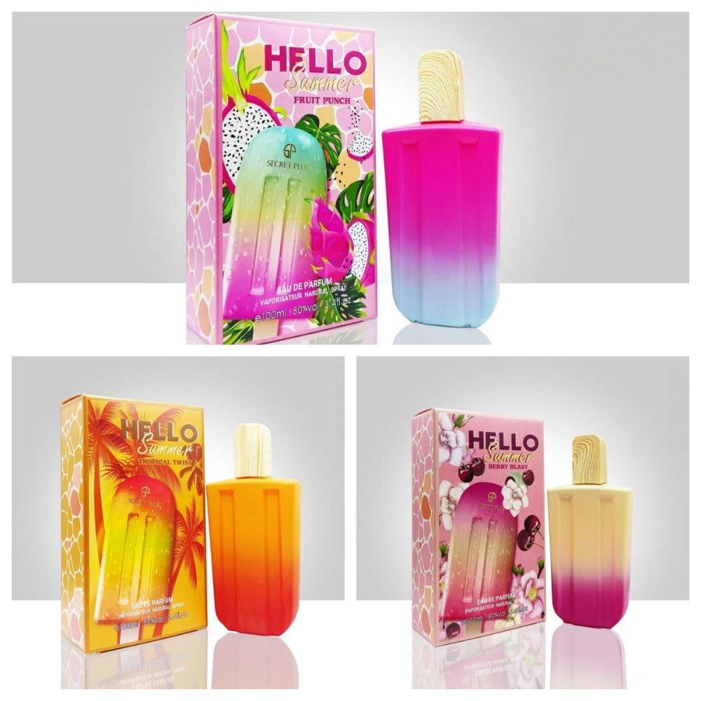 Perfume for Women in 3.38 oz Popsicle Bottle with Tropical-Fruit Profile and 2 Gradient Colors — image 2