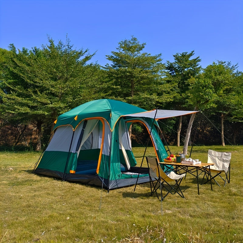 Camping Tent Two-Room Family Cabin with Shared Hall, Mosquito-Net Panels and Two Capacity Options — image 3