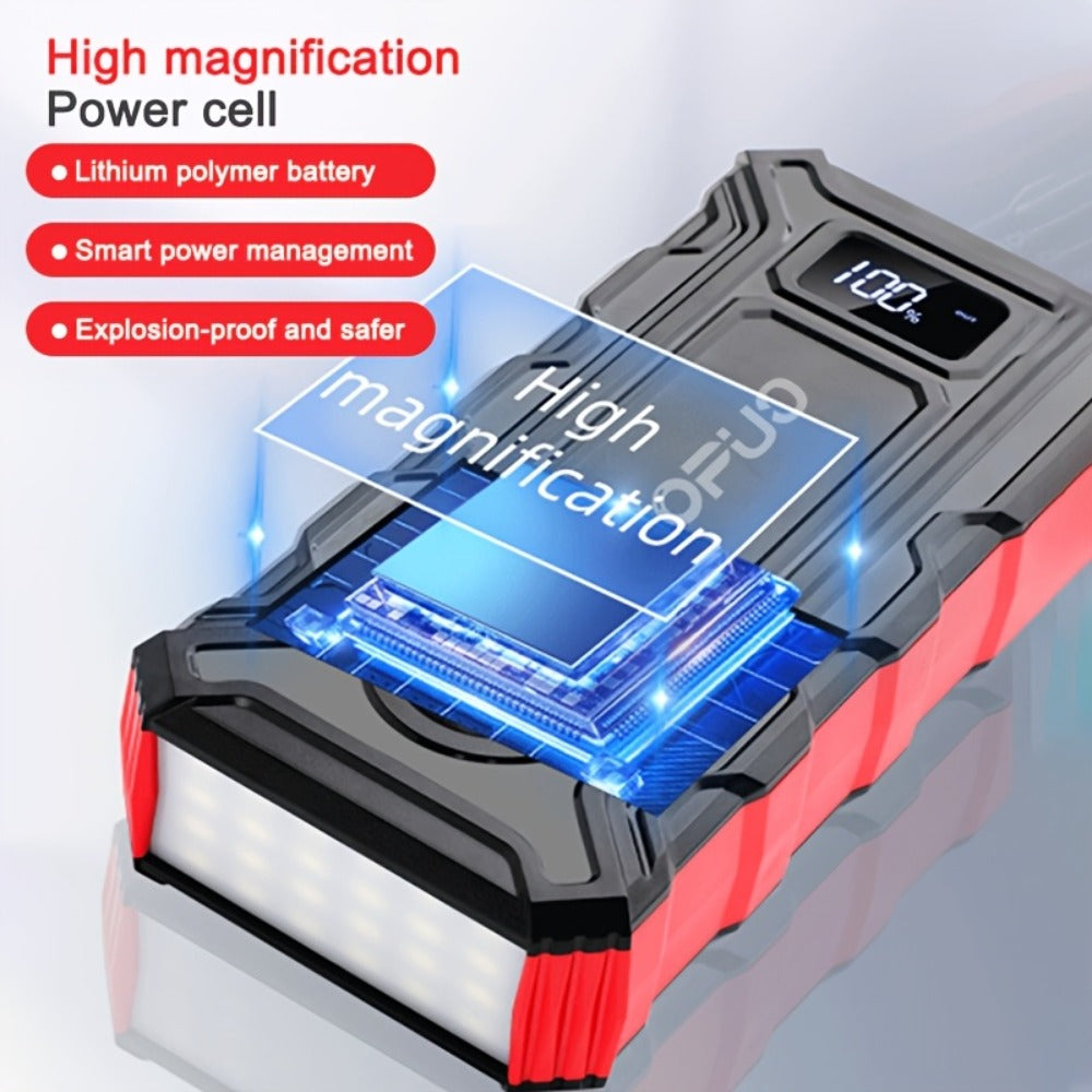 Red or Green Jump Starter with Digital Battery Display and Smart-Clip or Straight-Clip Cable Options — image 13