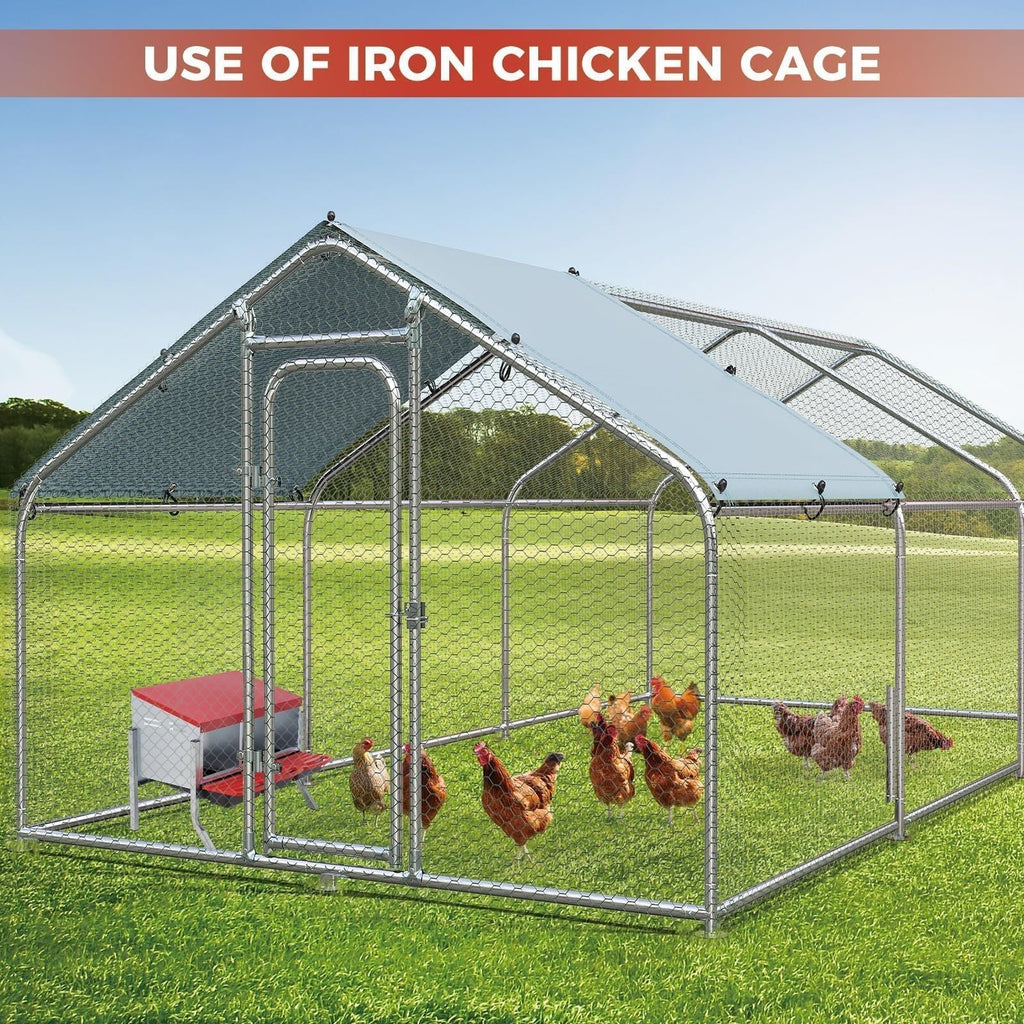 Chicken Nesting Box 3-Hole Metal Wall Mount, Auto Egg Collector Coop for Garden, Patio and Yard Use — image 4