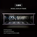 1:64 Diecast Car Display Case with LED Lighted Garage Diorama, Expandable Showcase for 6 Model Cars — image 9