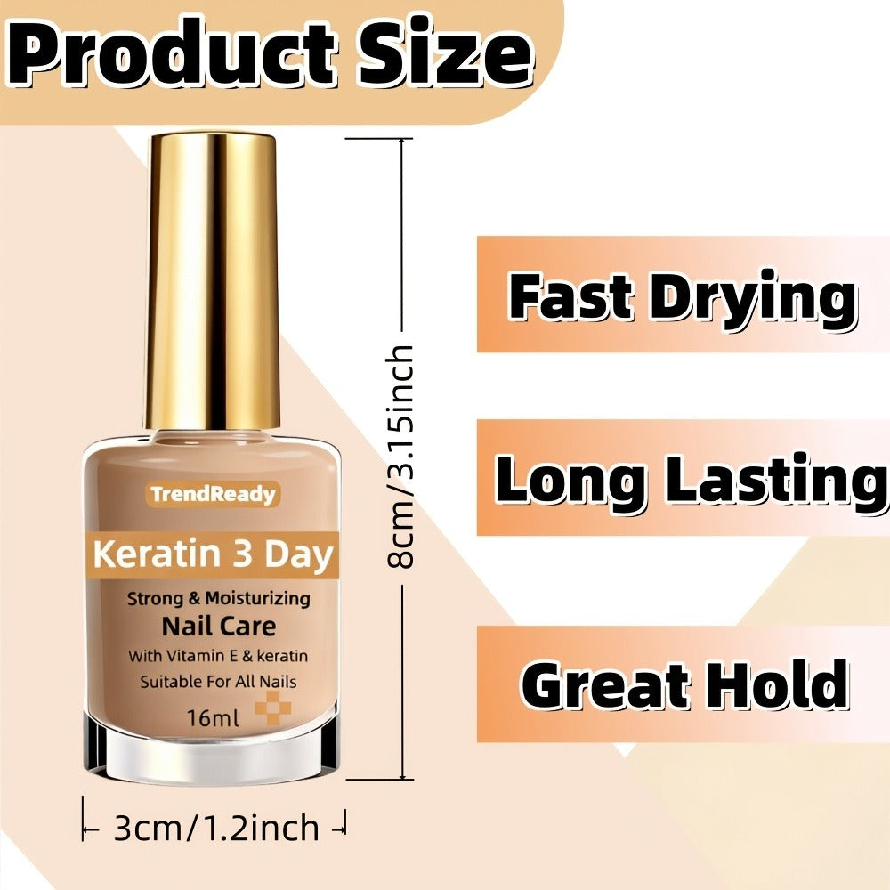 Gold-Cap Nail Care Coating in 16 ml Bottles with Two- or Four-Piece Quantity Options and Beige Labels — image 11