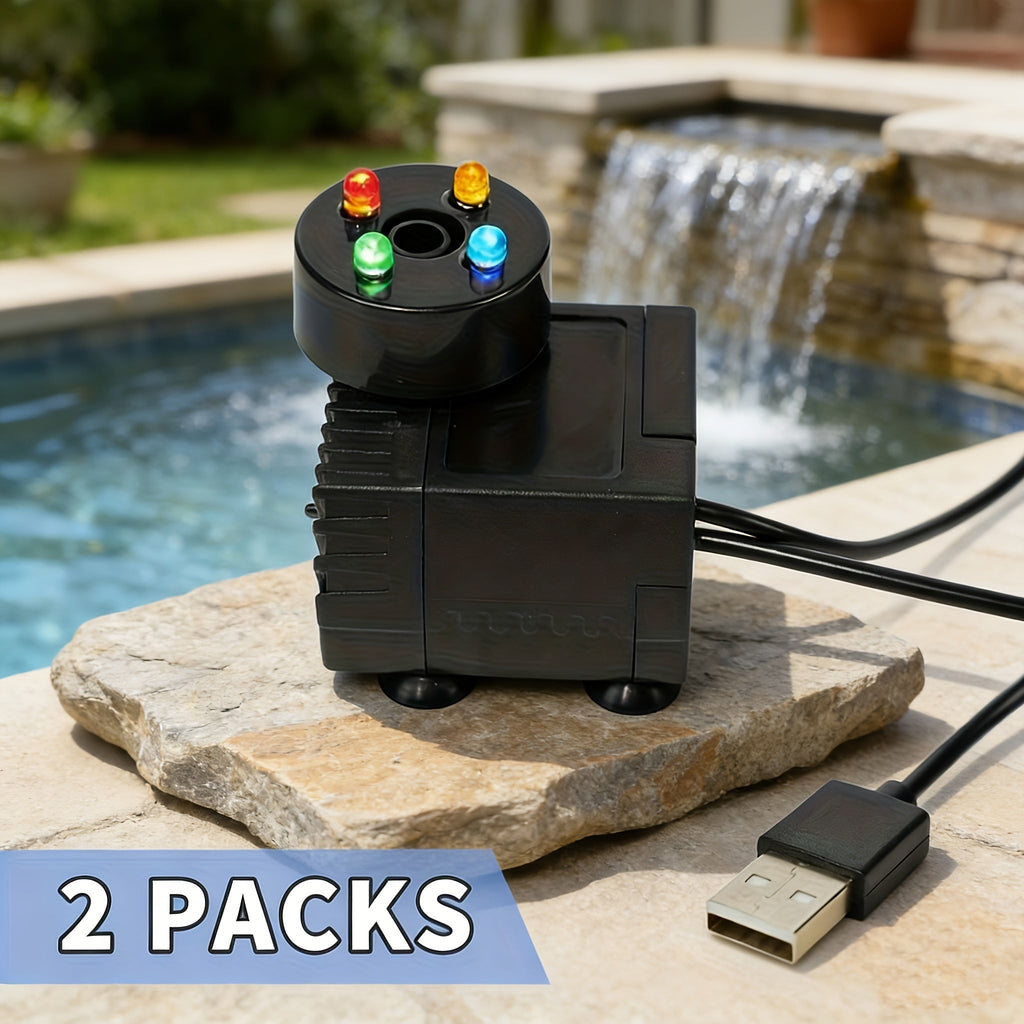 USB Fountain Pump for Aquarium Fish Tank for Garden, Patio and Yard Use, with the Listed Configuration — image 2
