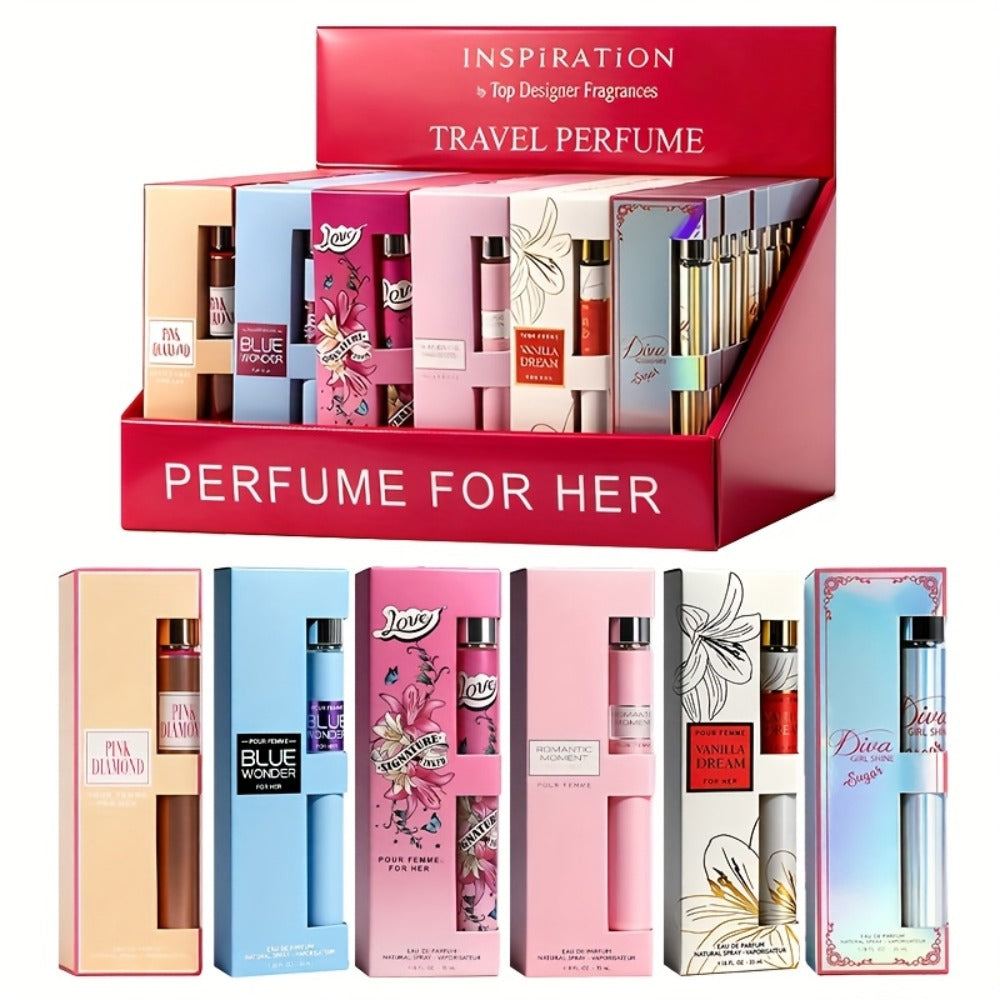 Perfume Gift Set Six 35ml Eau de Parfum Sprays in Individual Boxes and Open Display Carton for Women — image 4