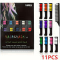 Temporary Hair Chalk Comb Set 11pcs 10 Colors Hair Dye for Bath Time, Home Spa and Personal Care — image 12