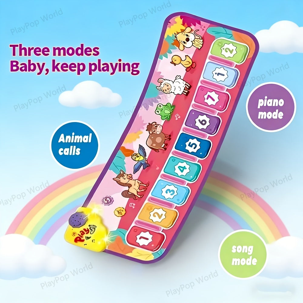 Kids Piano Mat Farm Animal, Musical Play Mat for Babies & Toddlers, Sensory Dance Keyboard Touch Blanket — image 11