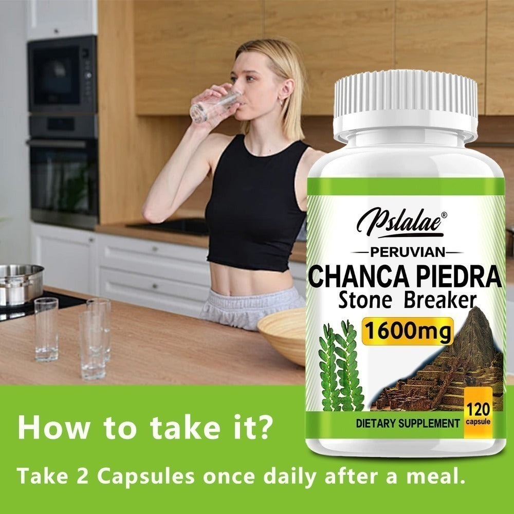 Chanca Piedra Capsules for Liver & Kidney Health, 120 Capsules Natural Urinary Tract Support Supplement — image 7