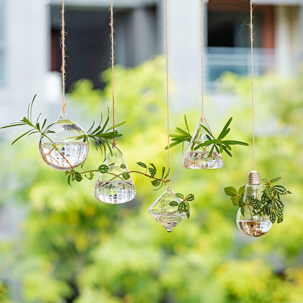 Hanging Planter | Glass Terrarium Hydroponic Air Plant Wall Decor Home — image 2
