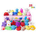 25-Piece Mini Mochi-Style Squishy Toy Set with Assorted Animal and Fruit Shapes from 1 to 1.38 Inches — image 10