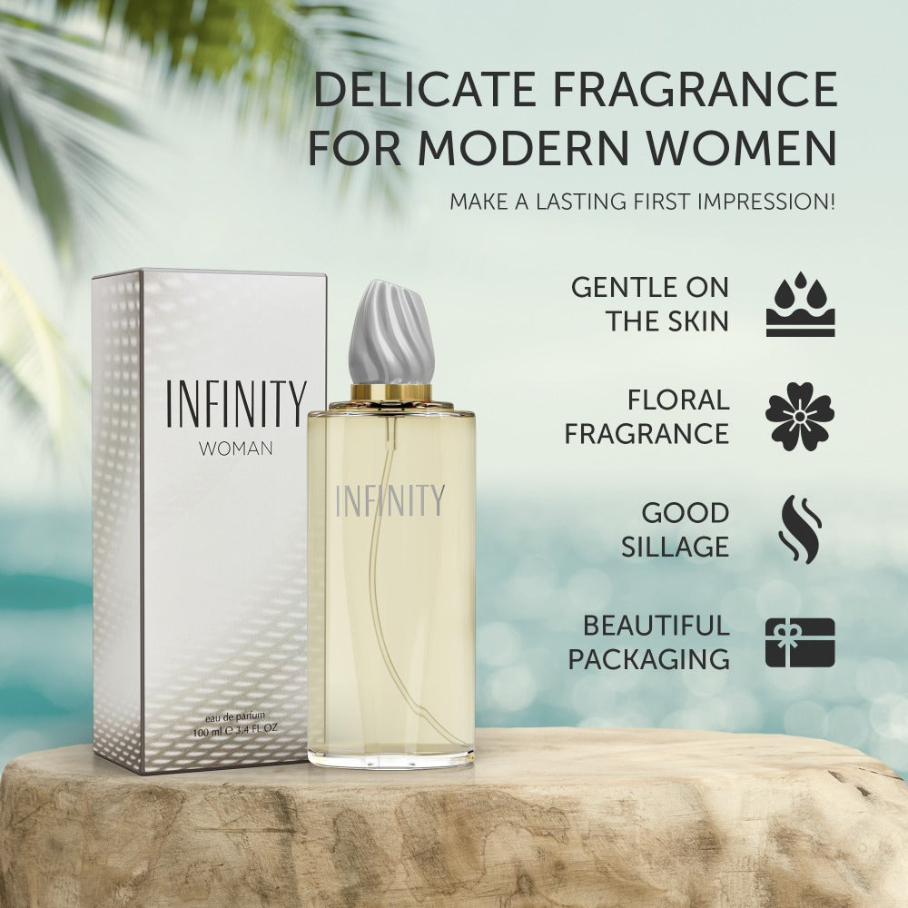 Women's Perfume Infinity Woman Eau de Parfum with Freesia, Violet, Musk and Sandalwood Options — image 9