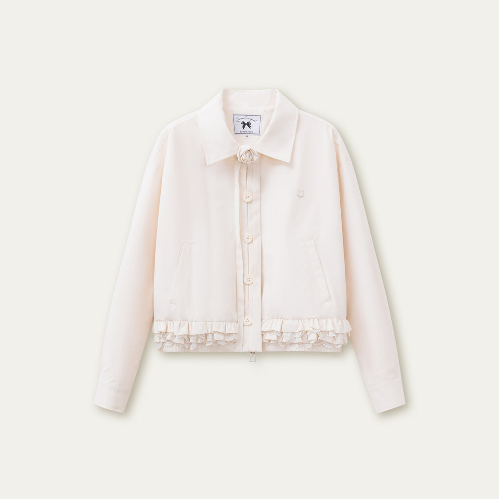 Lace Jacket Coat Heavy Industry Cake Dress Women