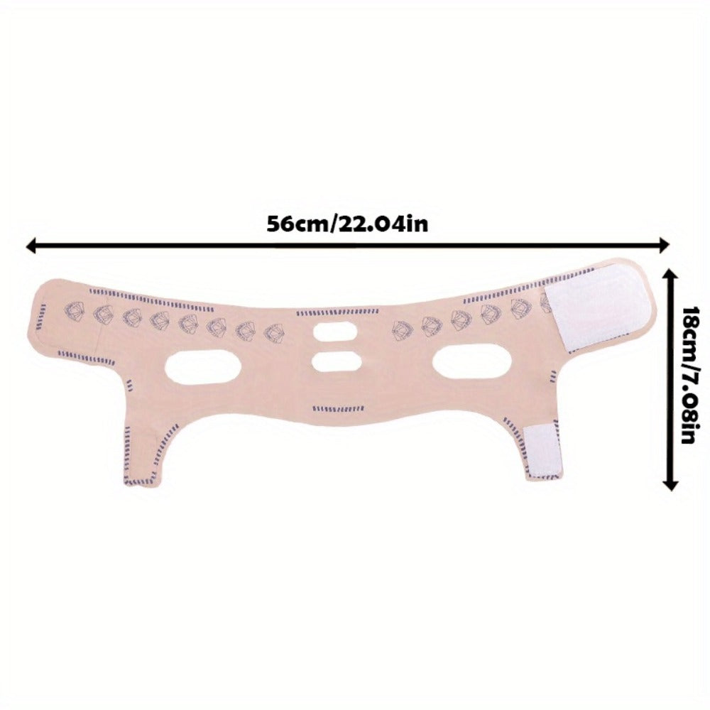 V-Line Face Lift Belt 5-Pack Facial Contouring Lifting Mask with Forehead Lift Band for Makeup, Travel and Everyday Vanity Us