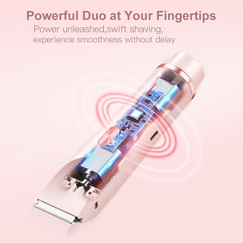 Electric Shaver 2-in-1 Women’s Razor and Bikini Trimmer with IPX6 Wet/Dry Use and USB Rechargeable Power — image 9