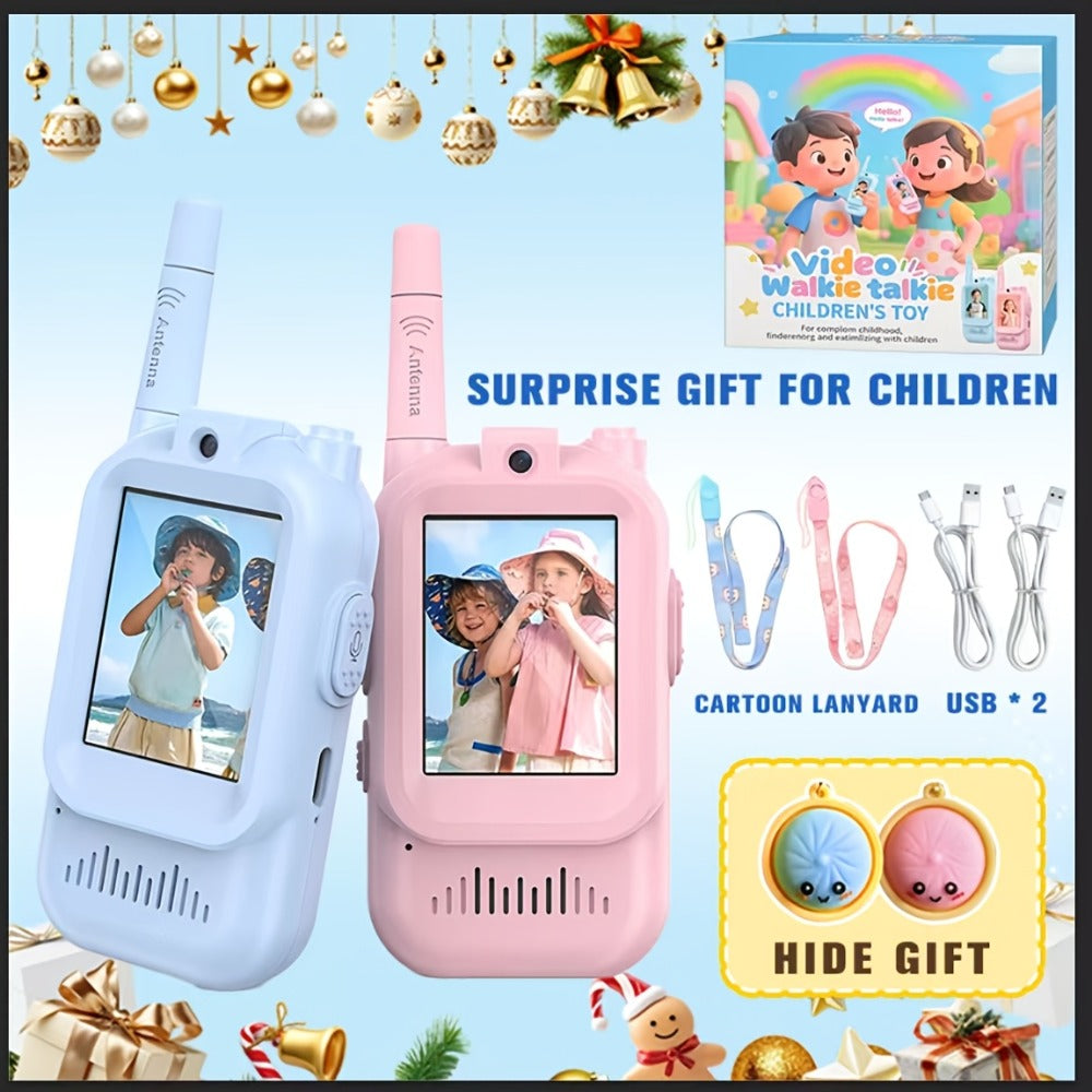 2-Pack Kids Walkie Talkie Toy 2.4GHz, Video Call, Voice Changer & HD Camera, Long-Range Wireless Communication — image 13