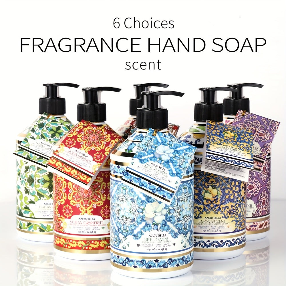 Moisturizing Liquid Hand Soap 2-Pack 21.3 fl oz Each – Foaming Pump Dispenser in 5 Scents, Gentle Gel Formula for All Skin Ty