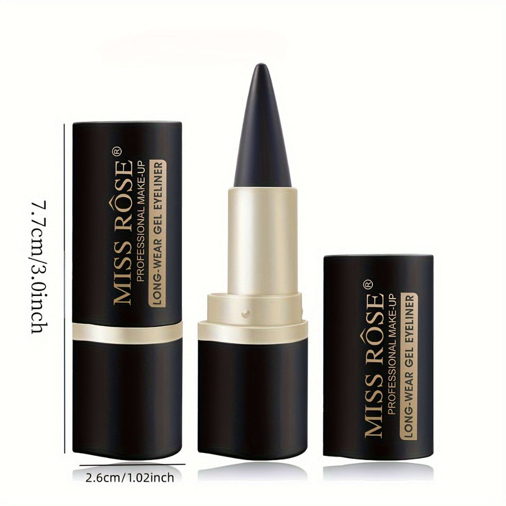 Creamy Gel Eyeliner Pencil Set 3pcs Black Waterproof Sweat-Resistant Smudge-Proof Matte Eye Liner — image 5