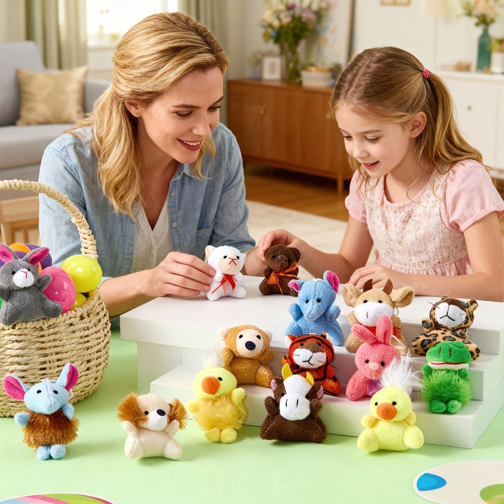 24-Piece Mini Plush Animal Keychain Set with 2.4–3.2 Inch Assorted Figures and Hanging Loops — image 8