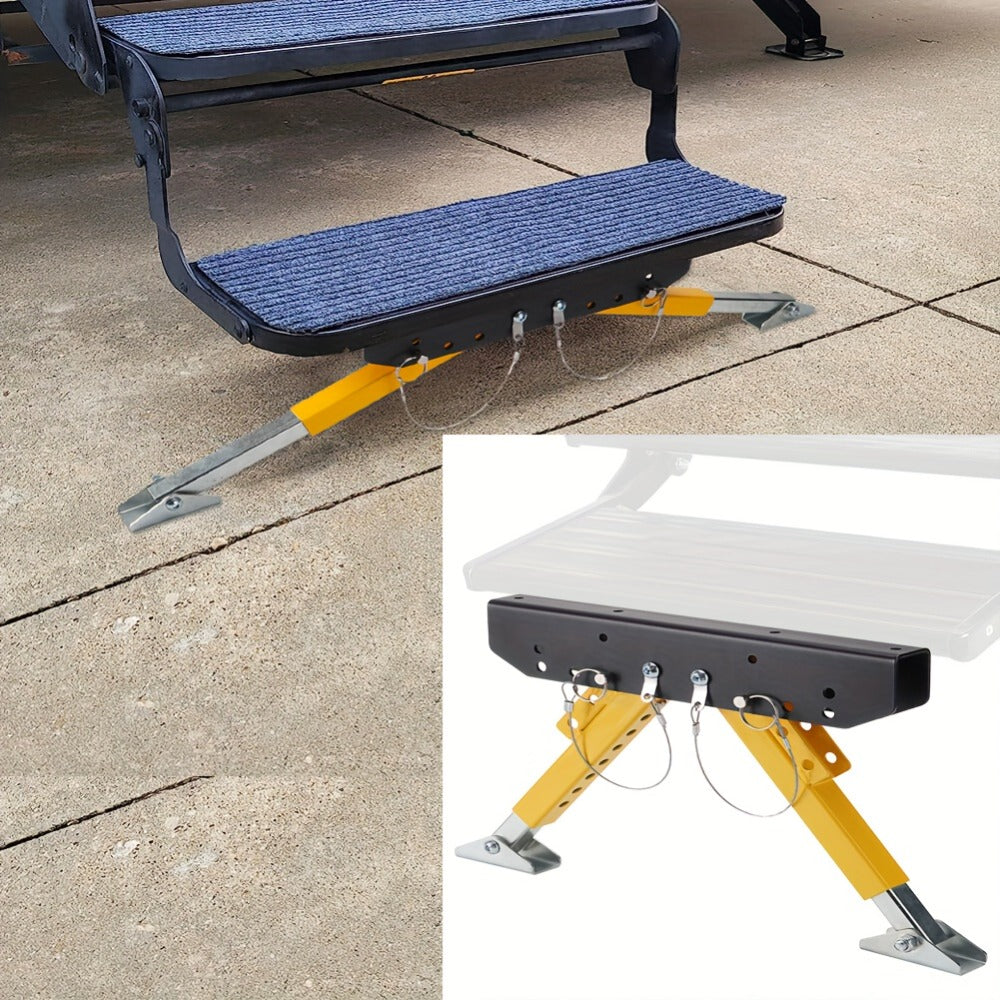 RV Step Stabilizer Kit – Adjustable Foldable Ladder Support for 5th Wheel, Travel Trailer & Motorhome, Eliminates Bounce — im