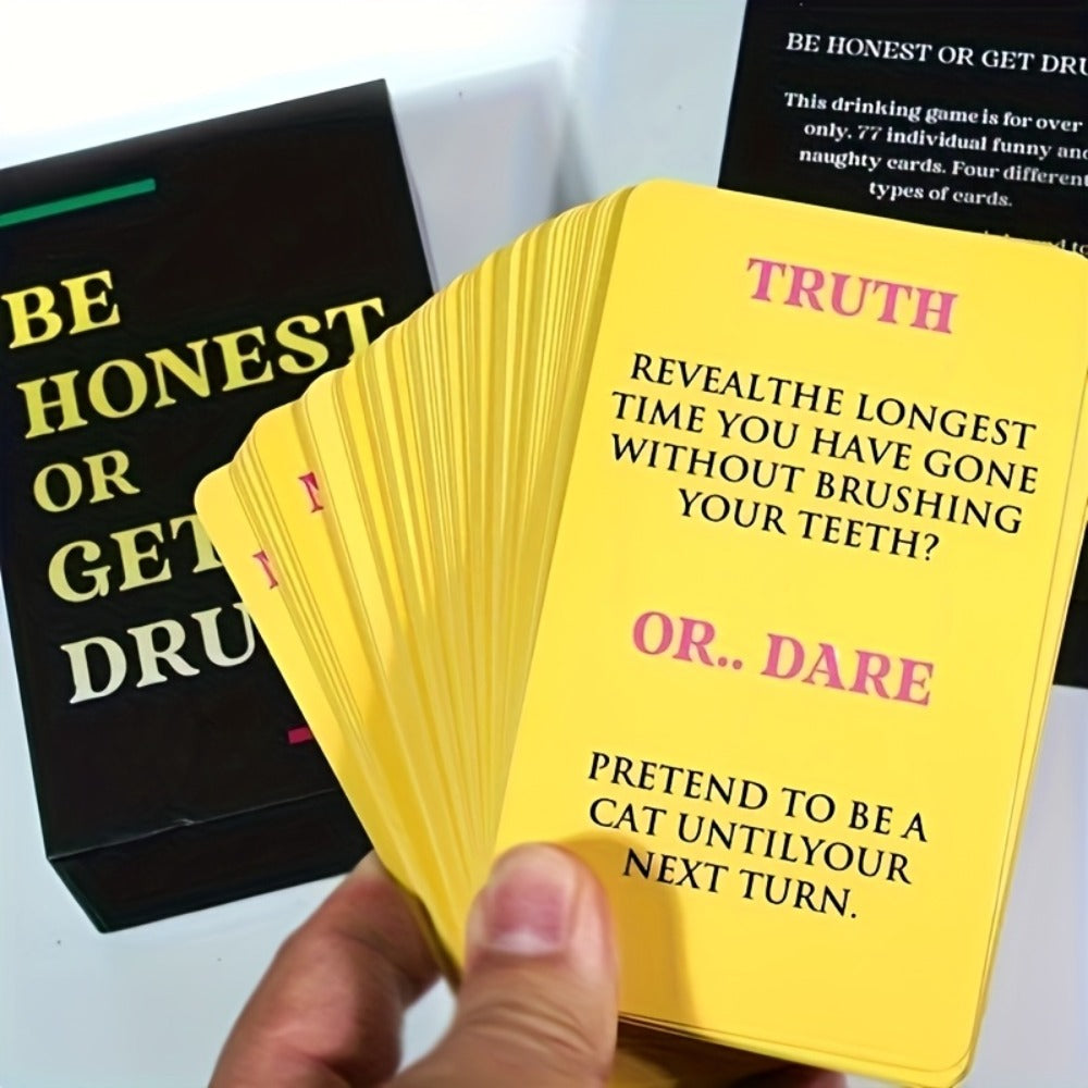 Be Honest or Get Drunk Adult Card Game with Black Box, Truth-Style Prompts and Optional Drinking-Themed Play — image 5