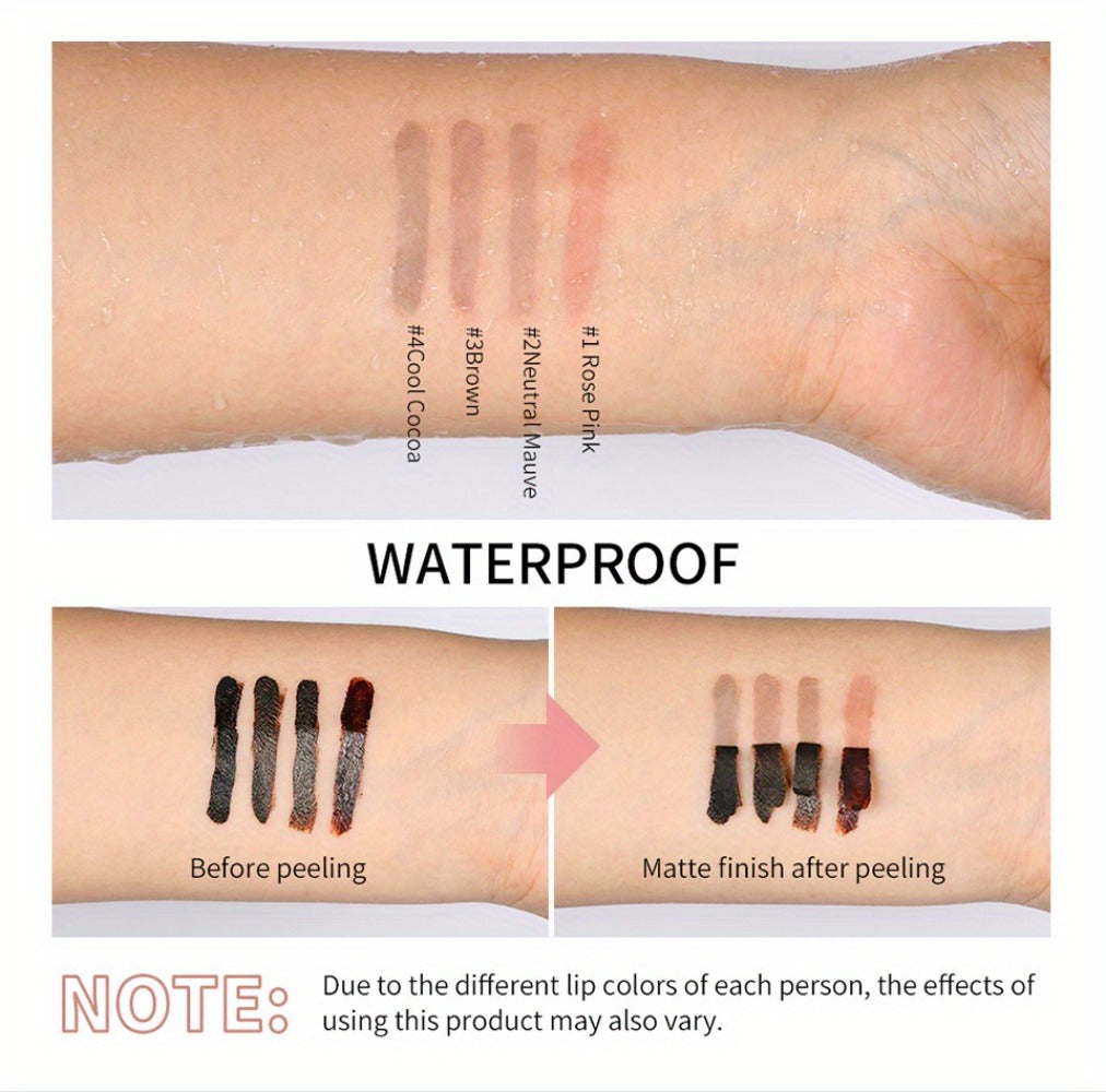 Lip Stain Pen Set 4 Colors 2-in-1 Lip Liner & Lip Tattoo – Waterproof Smudge-Proof Transfer-Resistant Matte Finish — image 17
