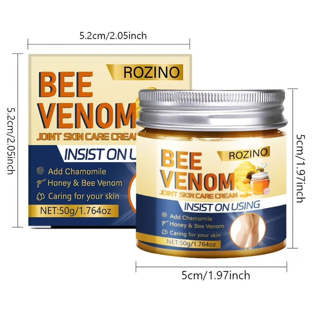 Vitamin C & Glycerin Bee Venom Joint Cream 2PCS 50g Each – Brightening Deep Moisturizing Body Cream for Dry Rough Skin on Arm