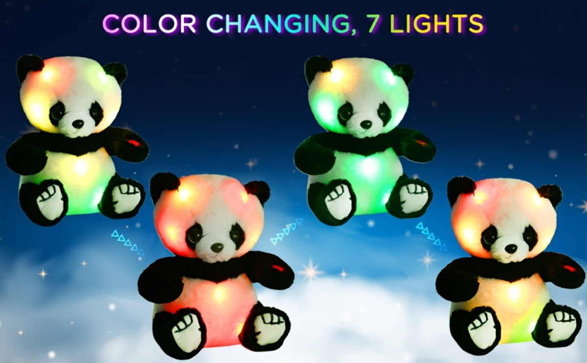 Light Up Panda Stuffed Animal Plush Toy 8 & 12 Inch with LED Glow, Cute Panda Bear Hugging Toy — image 10
