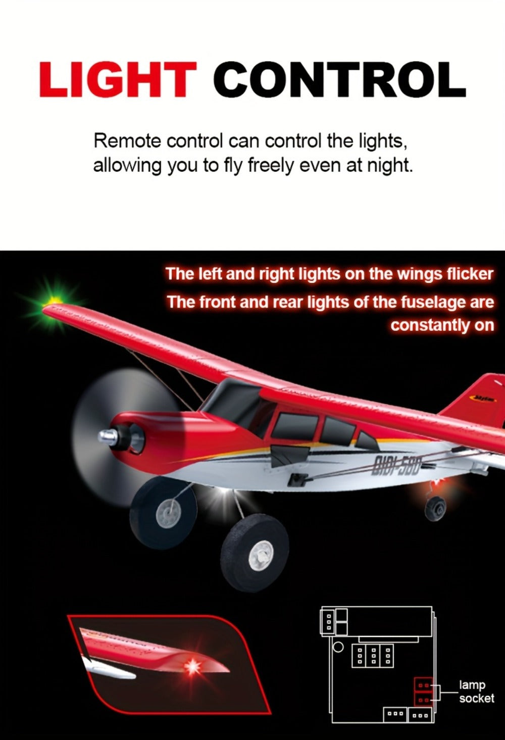 Brushless Fixed Wing RC Plane 6-Channel 6-Axis Gyro 3D Aerobatic Stunts 2 Batteries Included — image 15