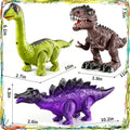 Electric Walking Dinosaur Toys Set of 3 with Sound, Light & Walking Functions, Interactive Moving Dino Toy Collection — image