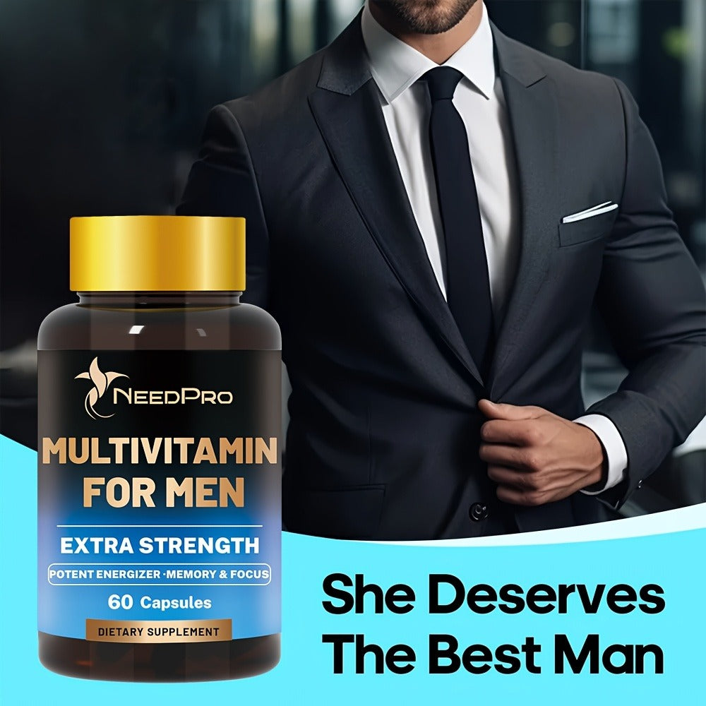 Dietary Supplement Men’s Multivitamin Capsules with Vitamins A, C, D, B6, B12, Zinc, Biotin and Folate — image 10