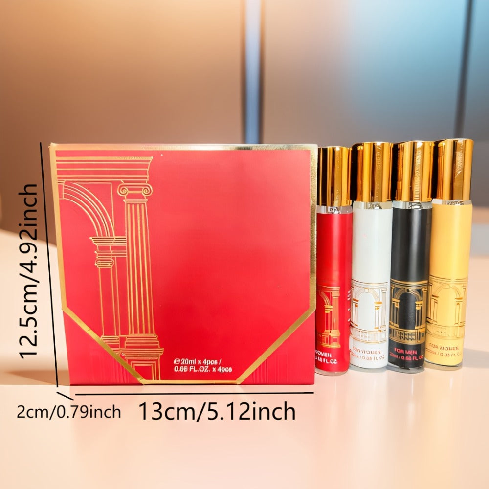 Perfume Gift Set Four Mini Spray Bottles in 20ml or 30ml Sizes with Mixed Bottle Shapes and Fitted Box — image 9