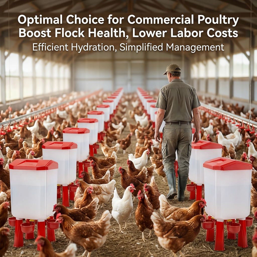 Chicken Waterer Float Ball 2 3 Gallon Feeder Combo Set for Garden, Patio and Yard Use, with the Listed Configuration — image 