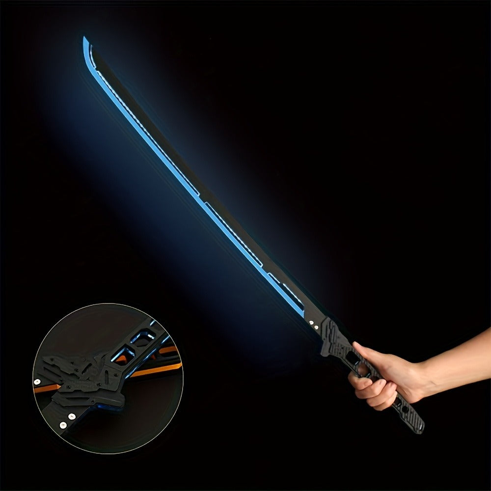 LED Cyberpunk Katana Prop 80cm Acrylic Luminous with the Listed Color, Size or Set Options for Everyday Use — image 20