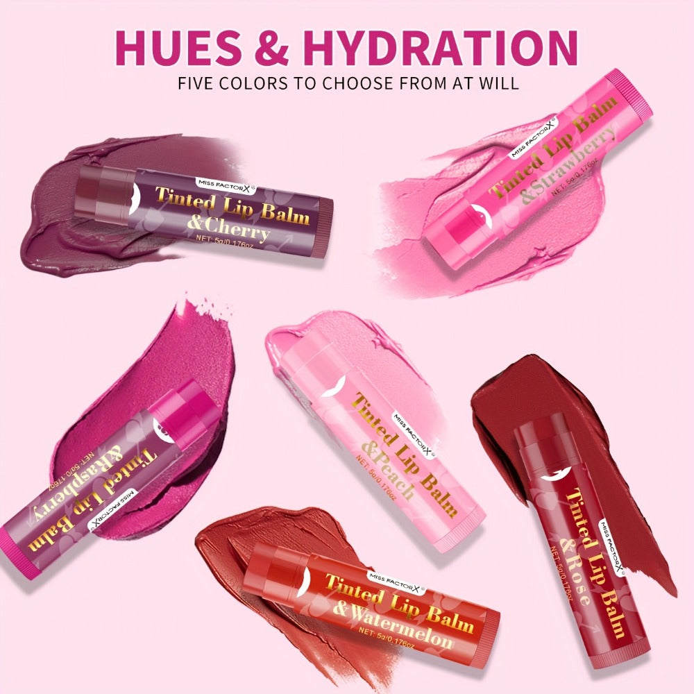 MISS FACTOR 30-Piece Tinted Lip Balm Set with Capped Tubes Organized into Six Color Groups — image 9