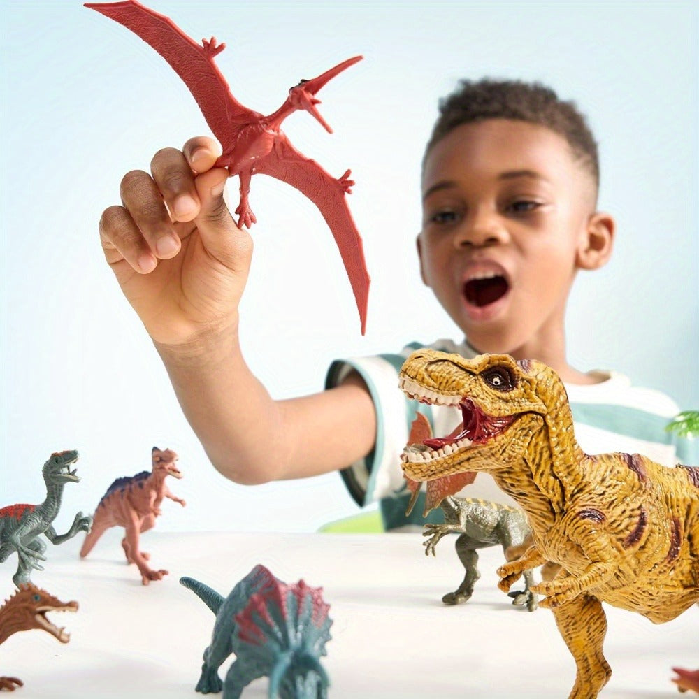 Dinosaur Toys for Kids 19pcs with Play Mat & Storage Cage, Realistic Dinosaur Figures Playset for Boys Girls Ages 3+ — image 
