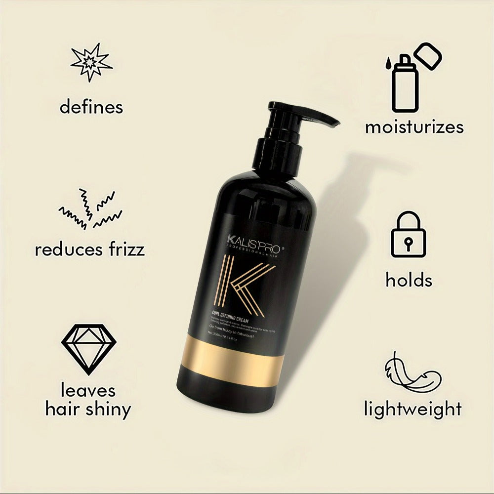 Curl Defining Cream and Detangling Brush Set by KALISPRO with One or Two 300ml Pump Bottles — image 16