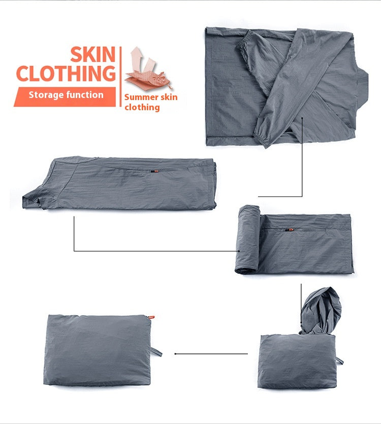 Ultra-thin Breathable Stand Collar UV-proof Jacket Fishing Suits Men