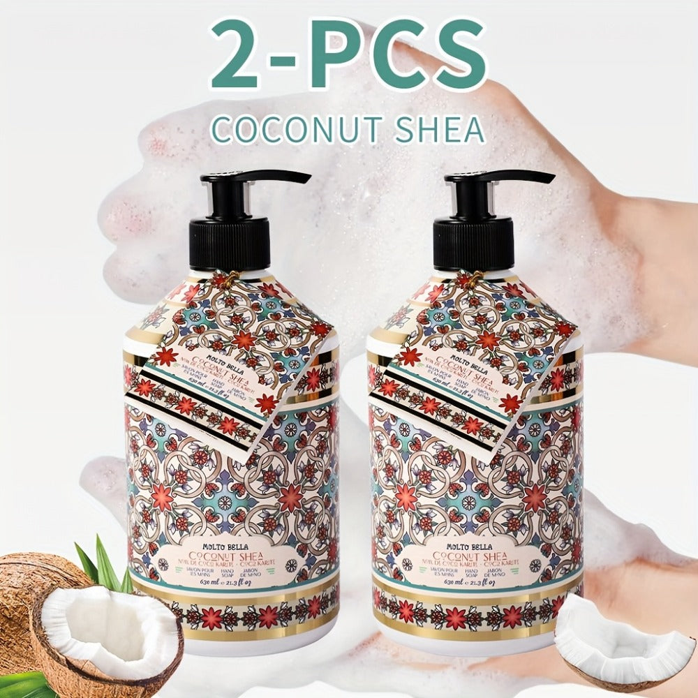 Moisturizing Liquid Hand Soap 2-Pack 21.3 fl oz Each – Foaming Pump Dispenser in 5 Scents, Gentle Gel Formula for All Skin Ty