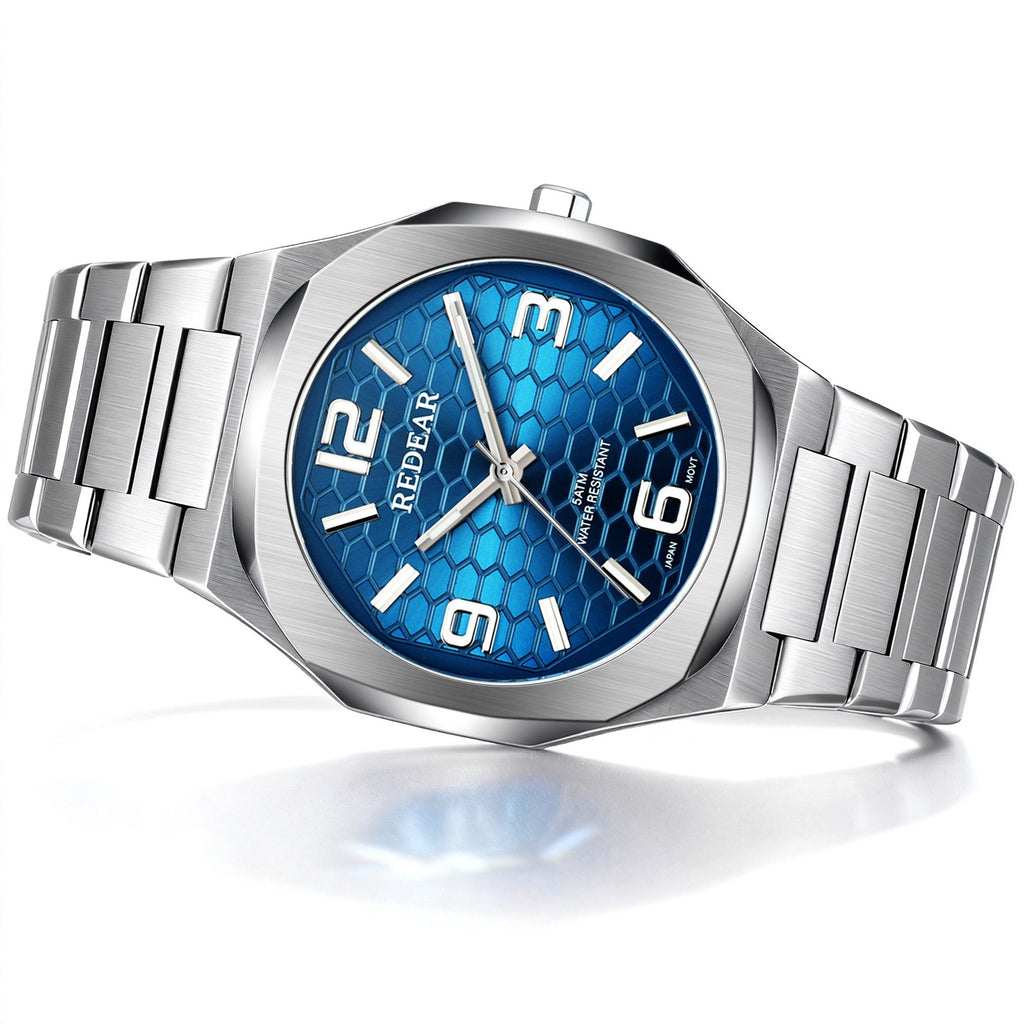 Mens Watch With Japanese Movement Non-mechanical Water-resistant