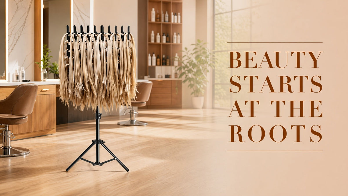 Braiding Hair Rack Hair Styling Tool with 144-Strand Layout, 30-50-Inch Height and Foldable Stand — image 18