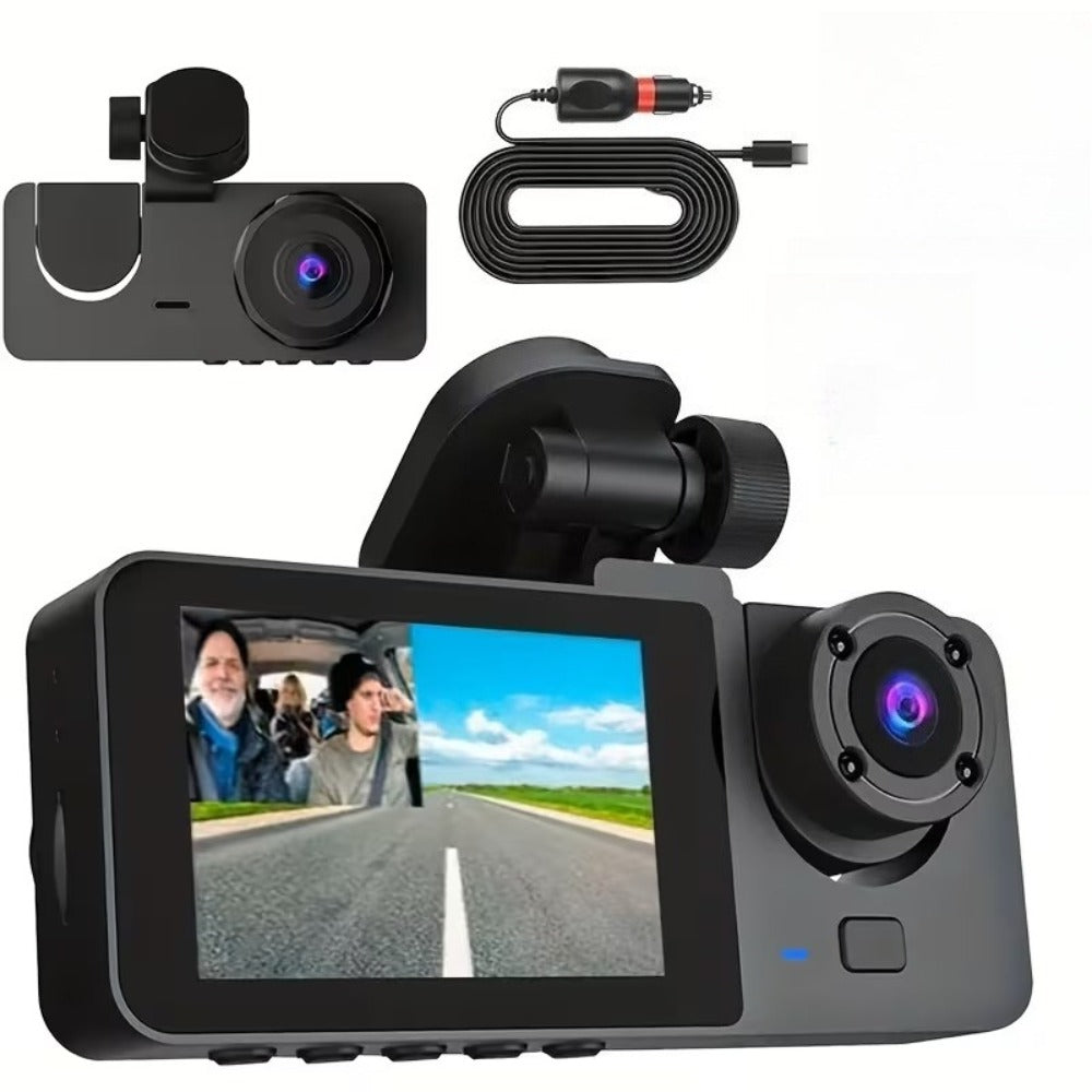 Dual Lens Dash Cam Front and Inside 1080P – Infrared Night Vision, Loop Recording, 3.16" IPS Screen, Wide Angle — image 6