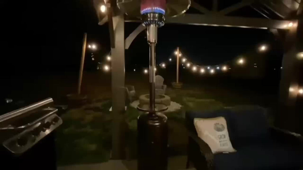 Patio Heater, Propane Outdoor Standing Stainless Steel Garden Party for Garden, Patio and Yard Use — image 9