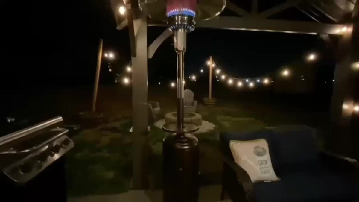 Patio Heater, Propane Outdoor Standing Stainless Steel Garden Party for Garden, Patio and Yard Use — image 9