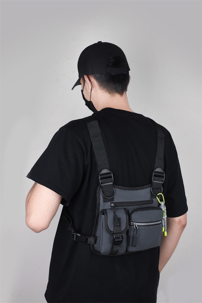 Workwear Functional Vest Chest Bag Reflective